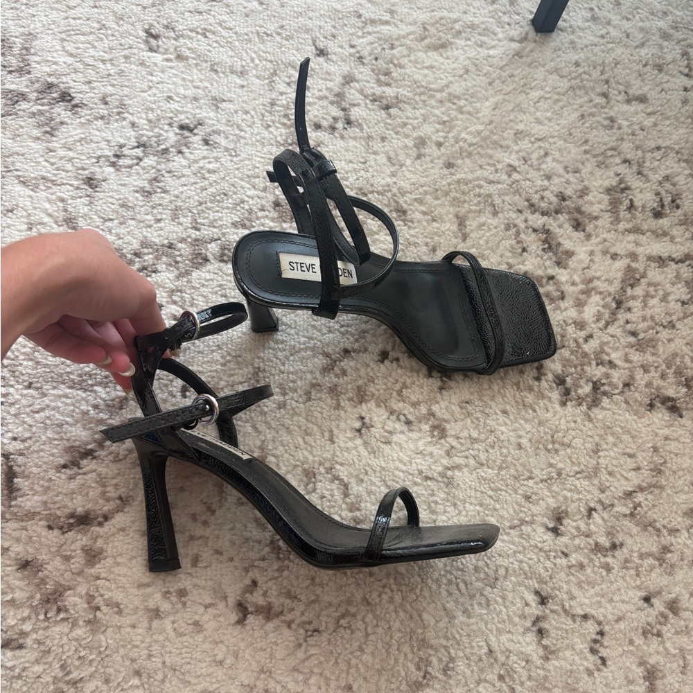 Steve Madden Black Strappy Sandals